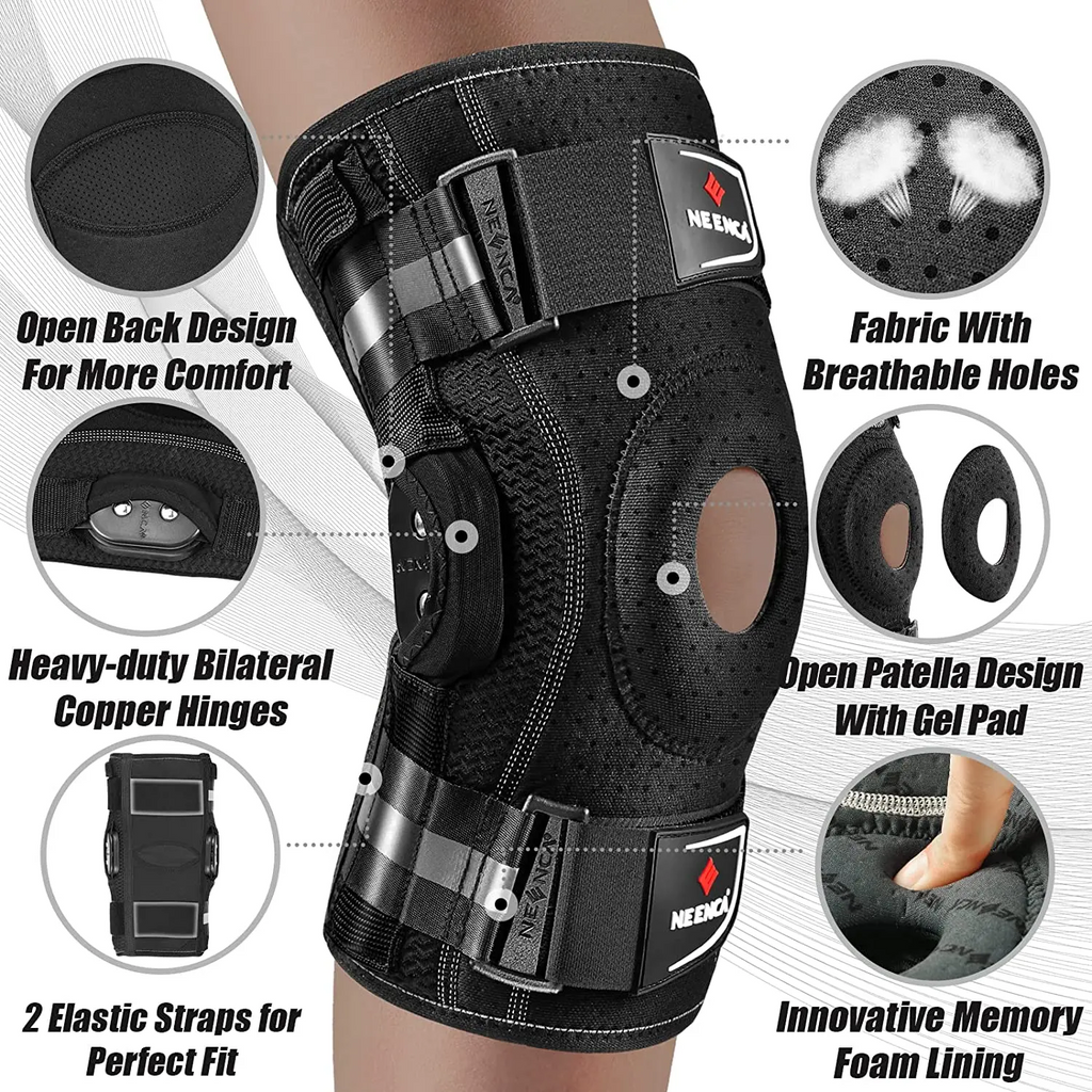 Joelheira Articulada MotionLock Pro™ — detalhes técnicos